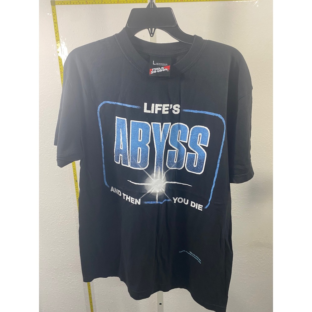 Feels So Good Lifes Abyss And Then‎ You Die Graphic T-Shirt Black Mens Large